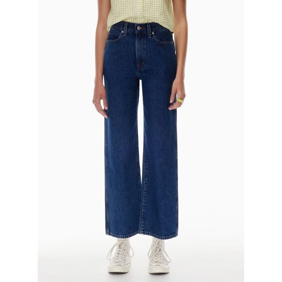 Aritzia SUNDAY BEST Jupiter 90's Medium Blue High Rise Wide Leg Jeans, Size 2 - Picture 12 of 16